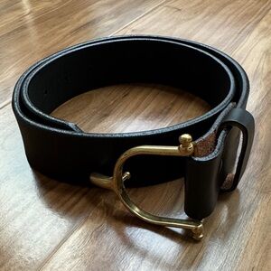 Vintage • Spur Buckle Leather Belt